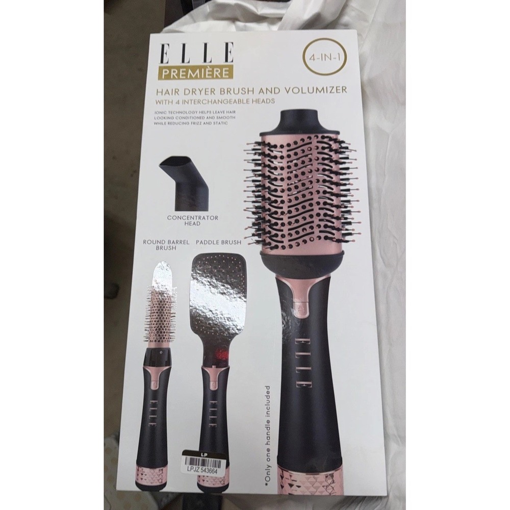 ELLE Premiere 4-in-1 Hair Dryer brush & Volumizer With 4 Heads